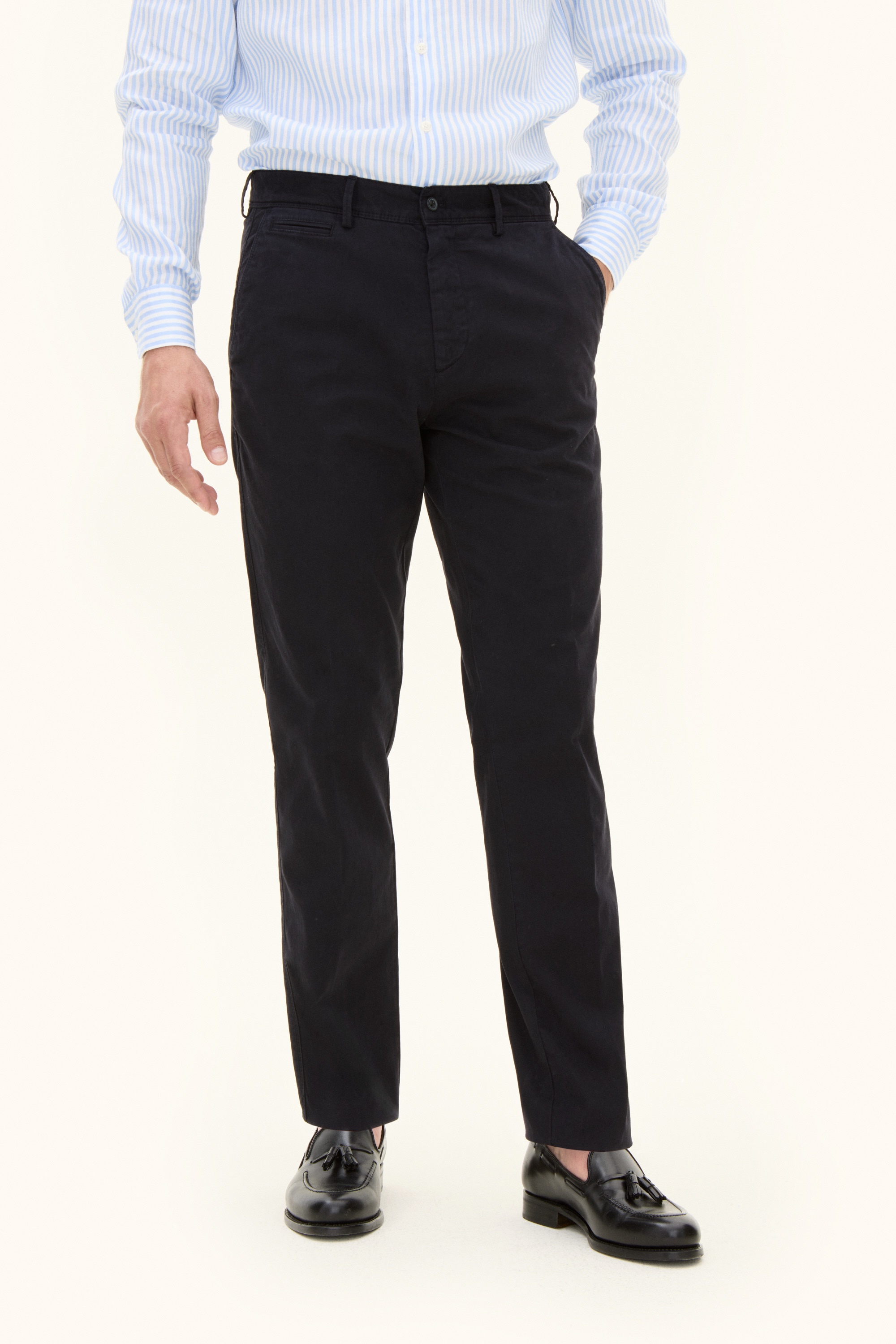 Oscar Jacobson Slim Fit Bukser Bomullsstretch - str. 58 - Menn