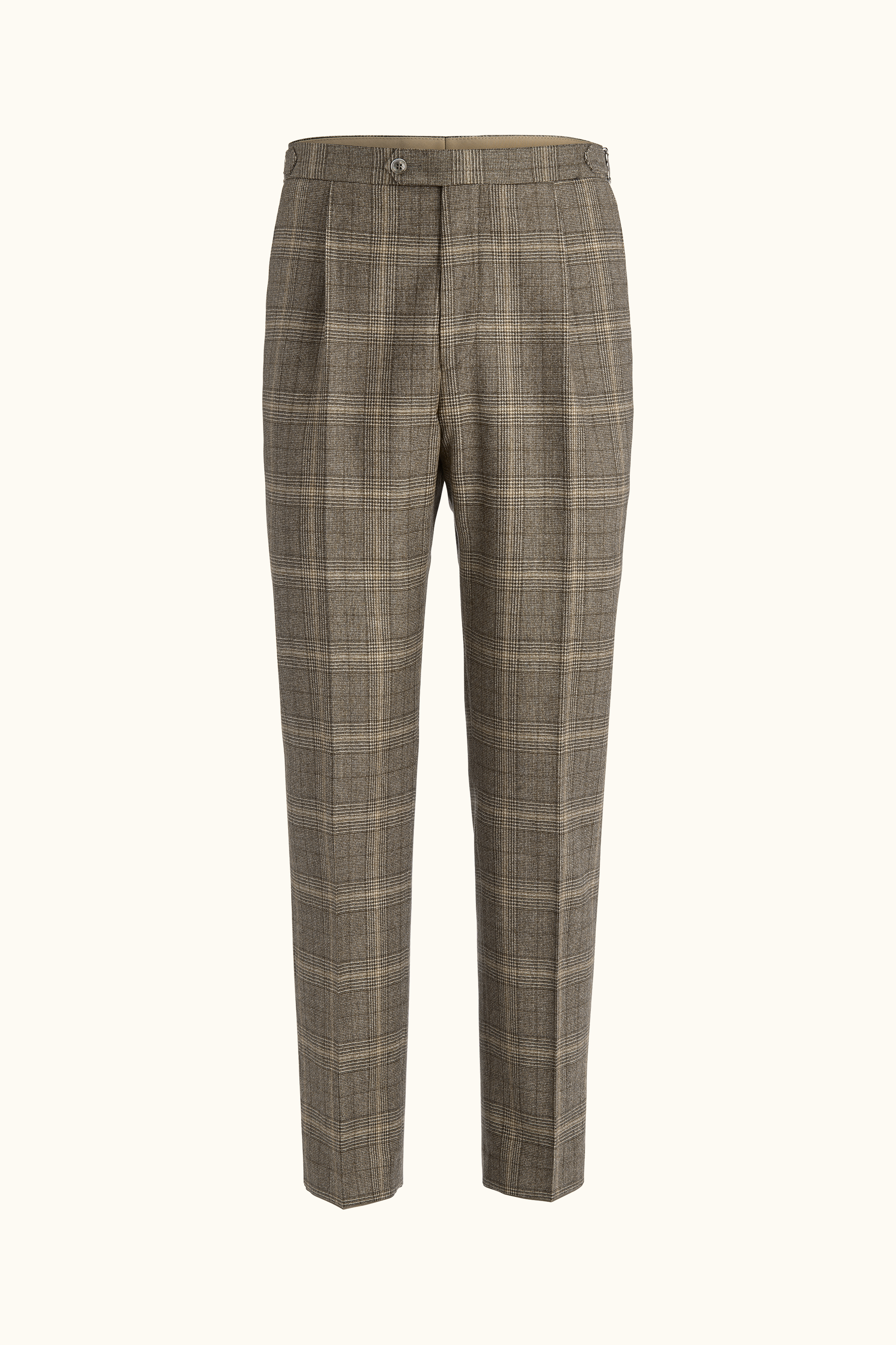 Oscar Jacobson Regular Fit Byxor Hög Midja - stl. 48 - Brun - Herr