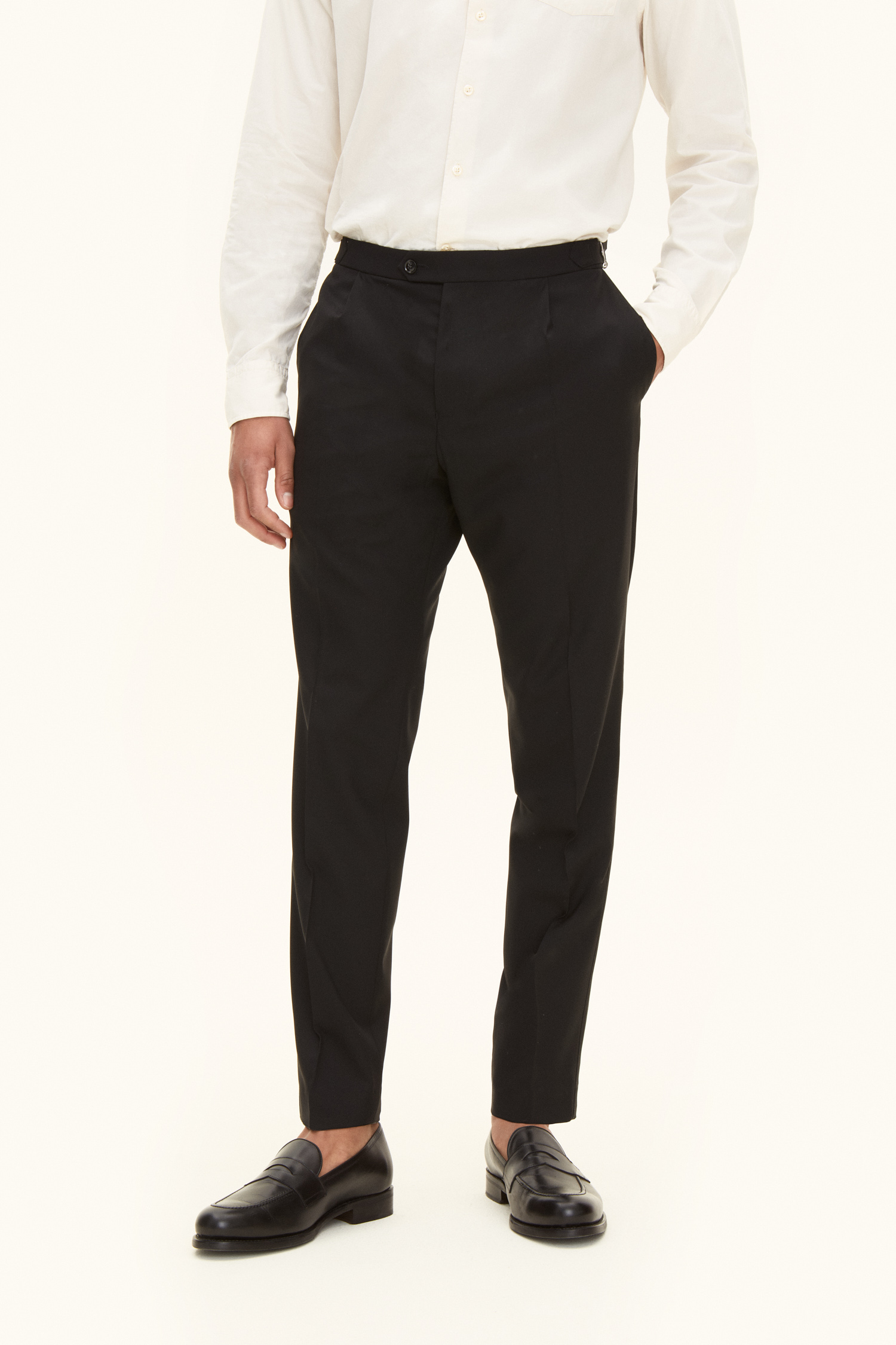 Oscar Jacobson Regular Fit Microstructure Bukser Høy Midje - str. 148 - Menn