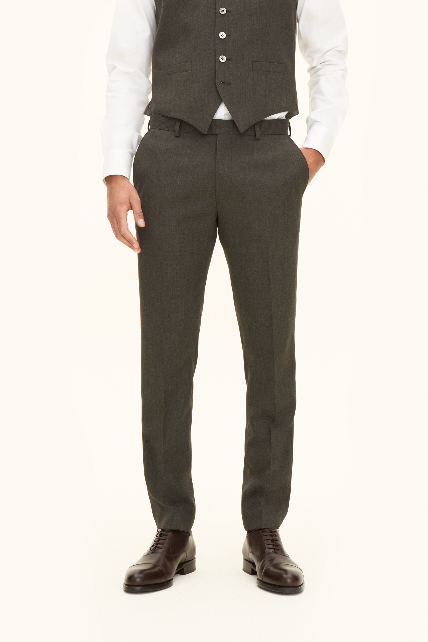 Oscar Jacobson Slim Fit  Bukser Tropical Wool - str. 46 - Menn