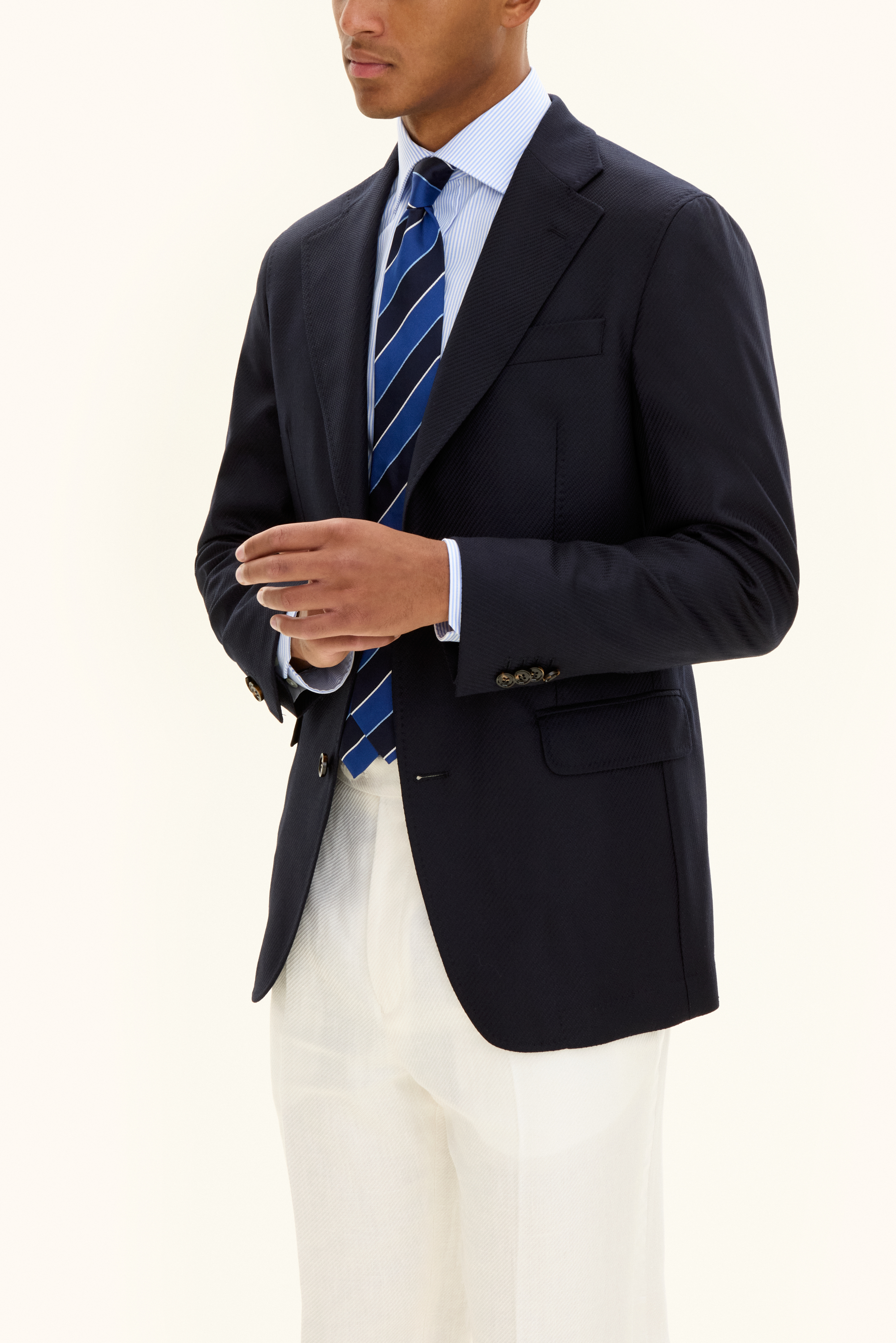 Oscar Jacobson Regular Fit Merinoullblazer - str. 46 - Menn