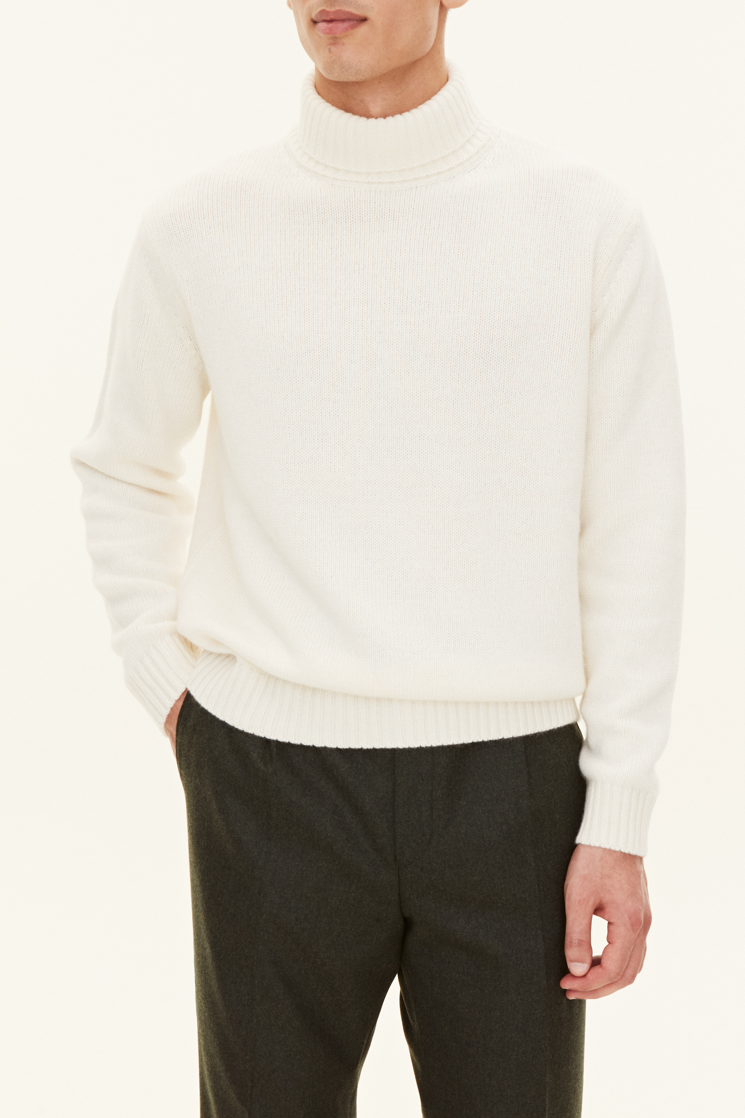 Oscar Jacobson Regular Fit Polotröja - stl. M - Vit - Herr